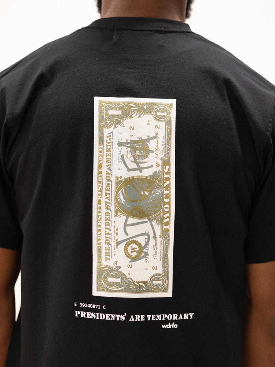 Presidents' Are Temporary Black Tee