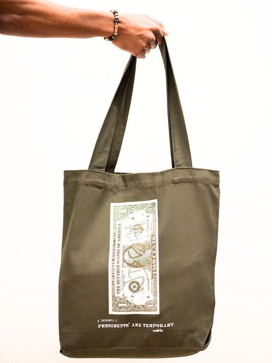 Presidents' Are Temporary Olive Tote