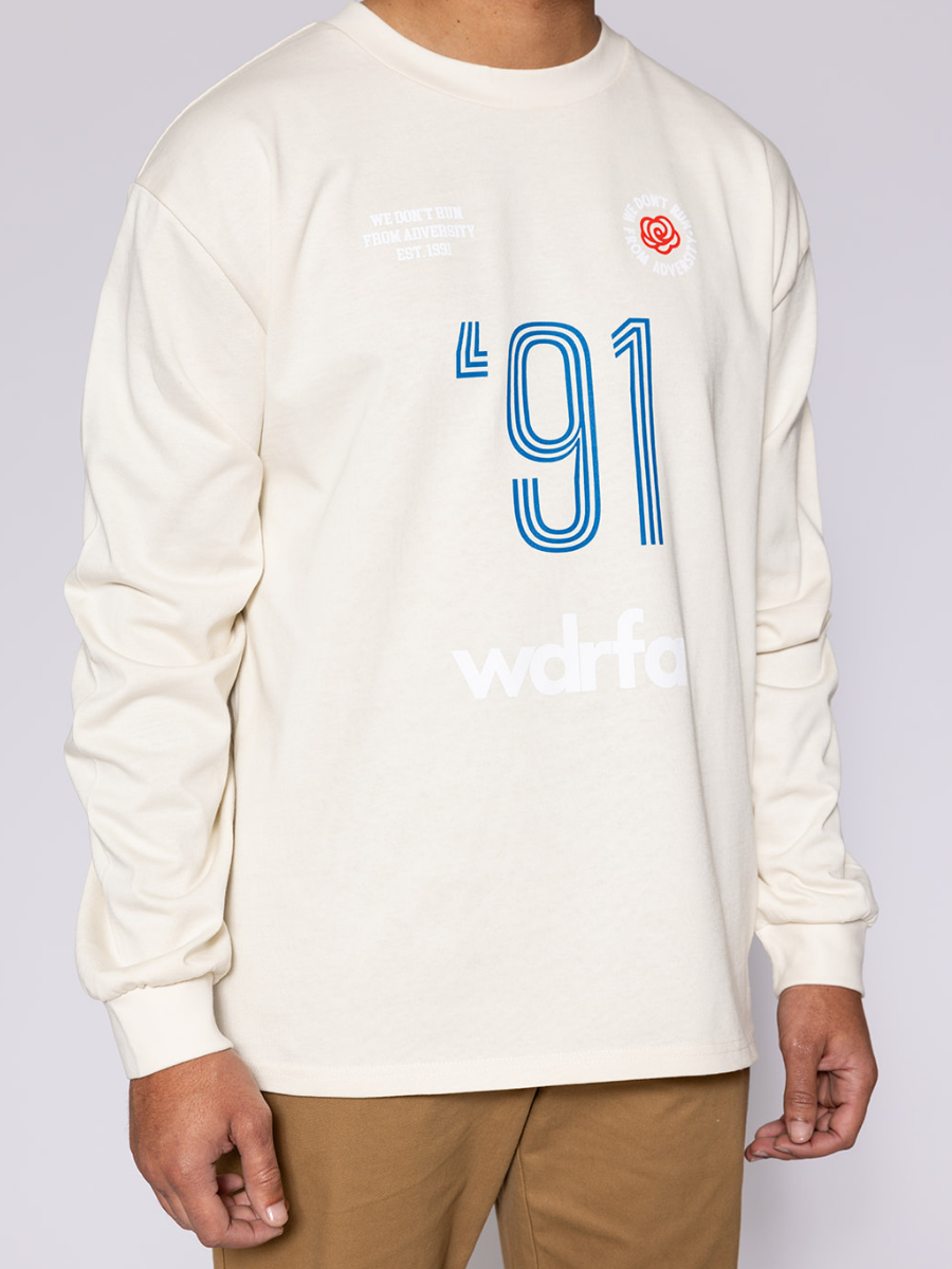 Soccer Jersey Away L/S Tee Cream