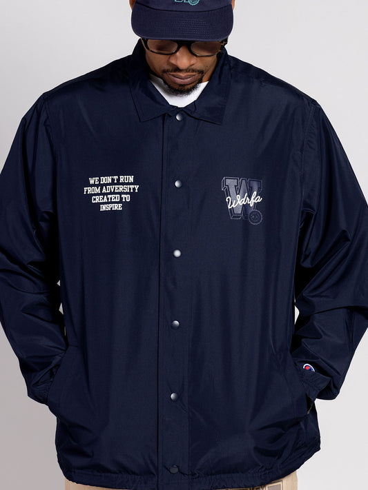 COACHES ATHLETIC DEPT JACKET - NAVY