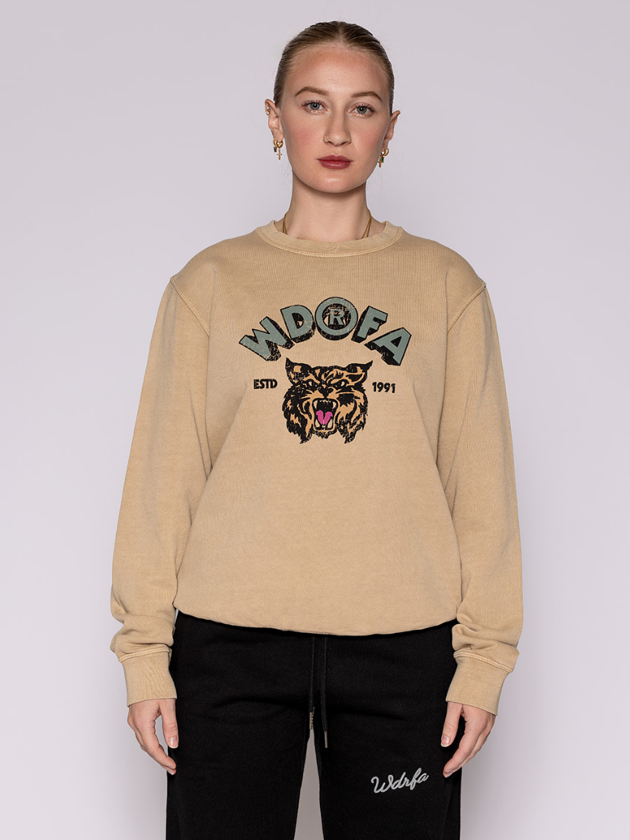 Vintage Wildcat Crewneck Tan