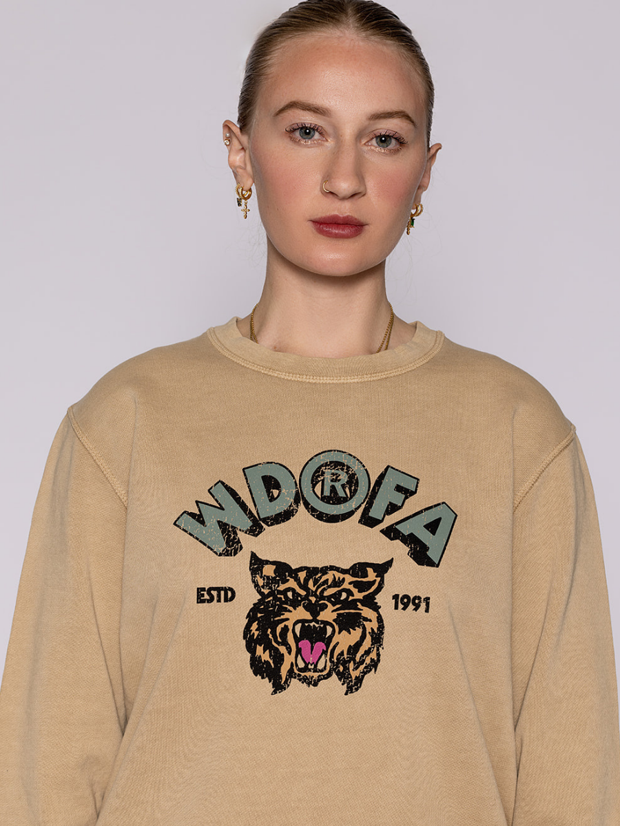 Vintage Wildcat Crewneck Tan