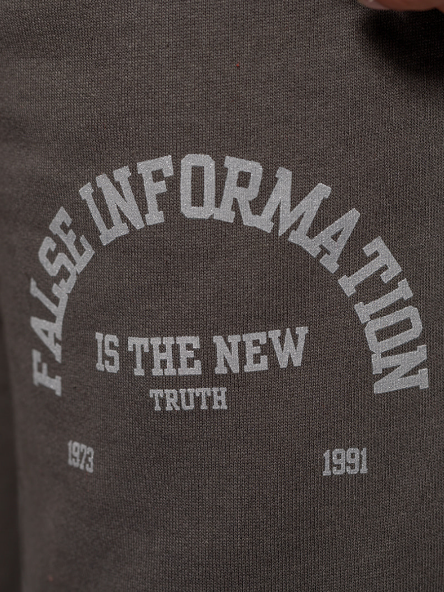 False Information Sweatpant Dark Grey