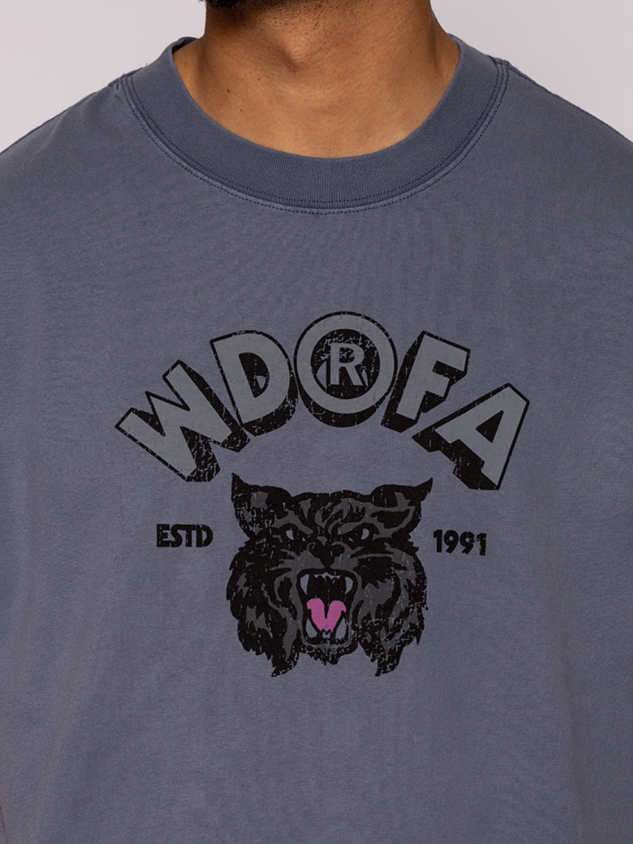 Vintage Wildcat Tee Indigo Blue