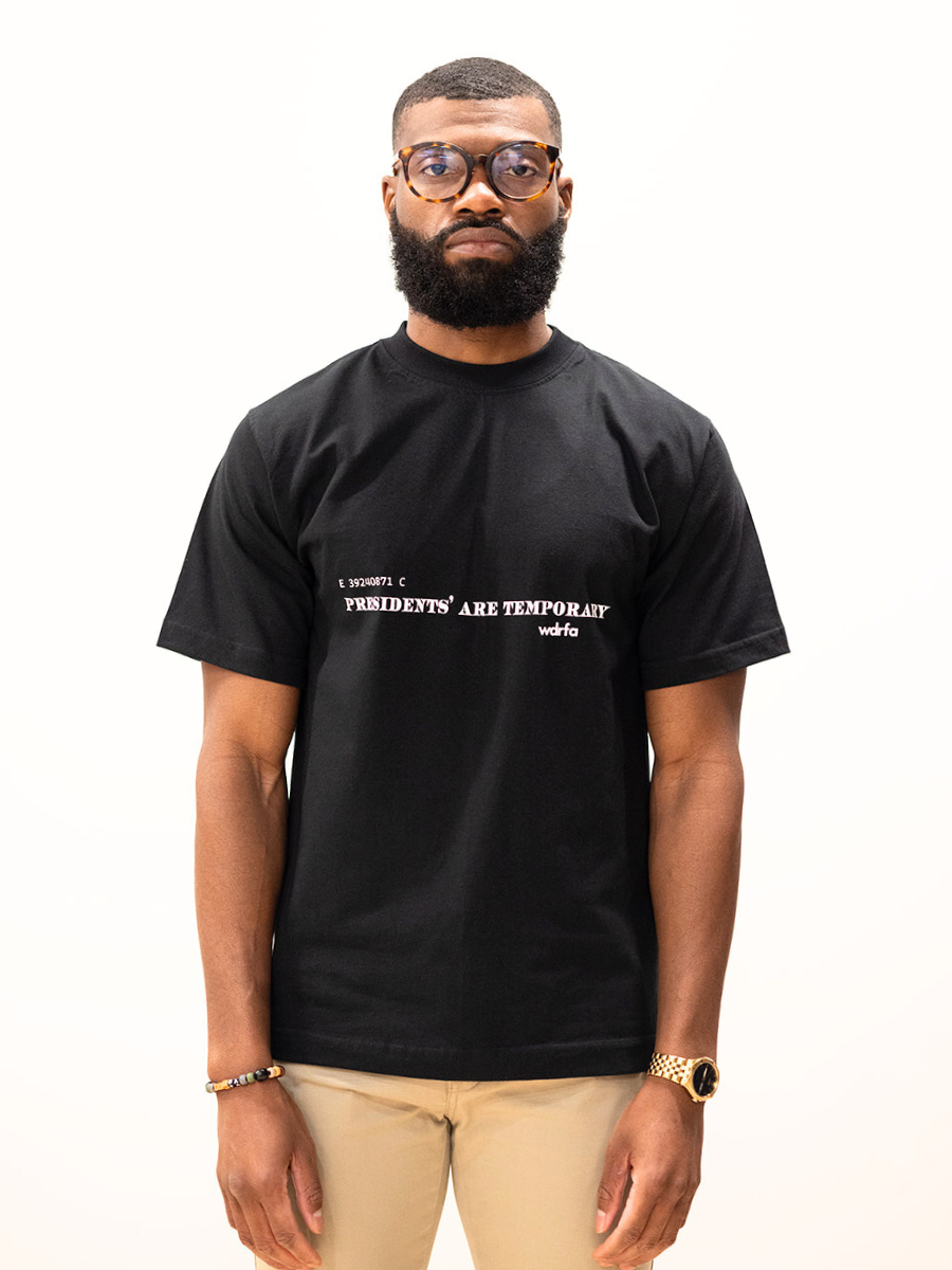 Presidents' Are Temporary Black Tee