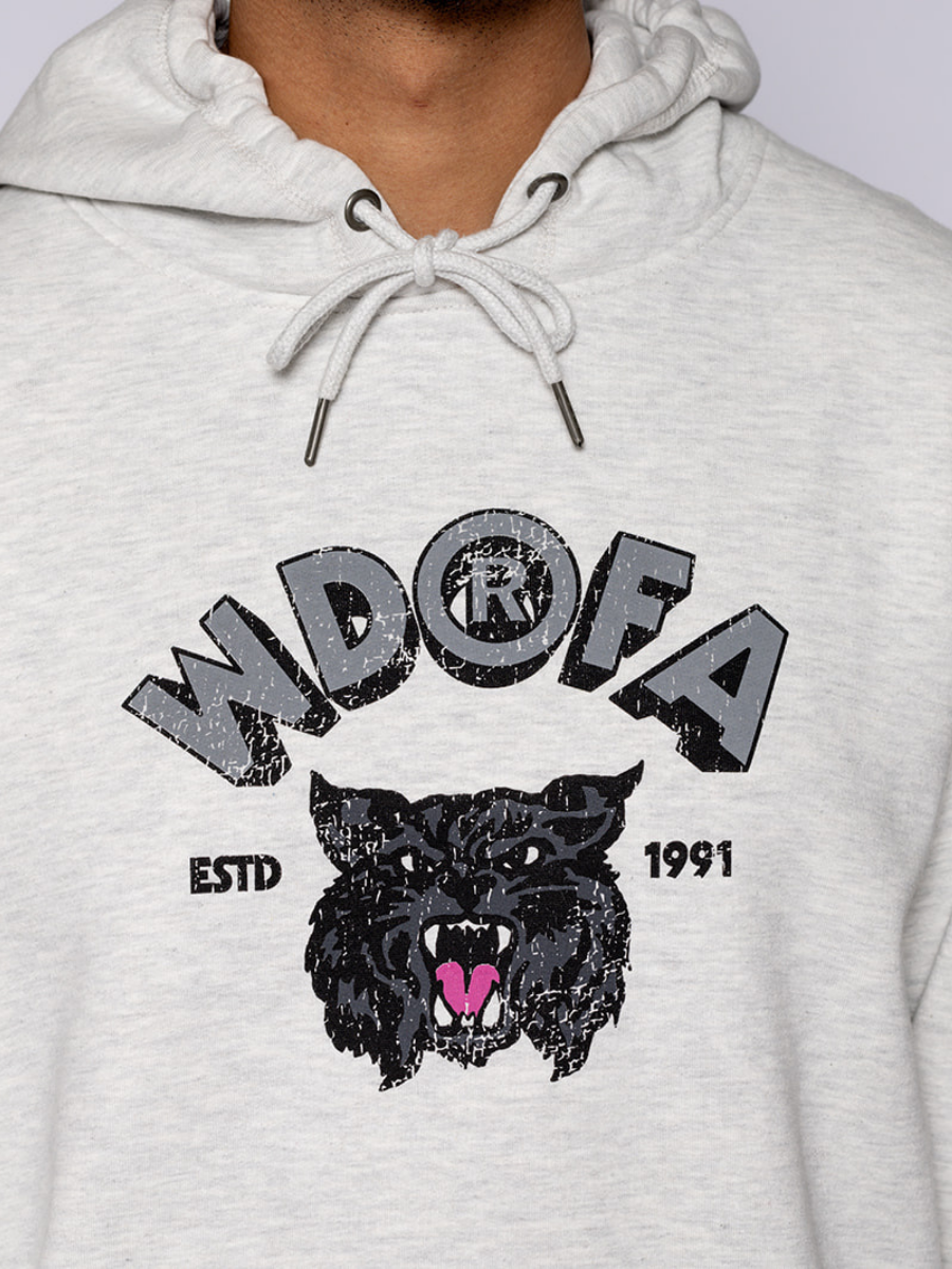 Vintage Wildcat Hoodie Ash Grey