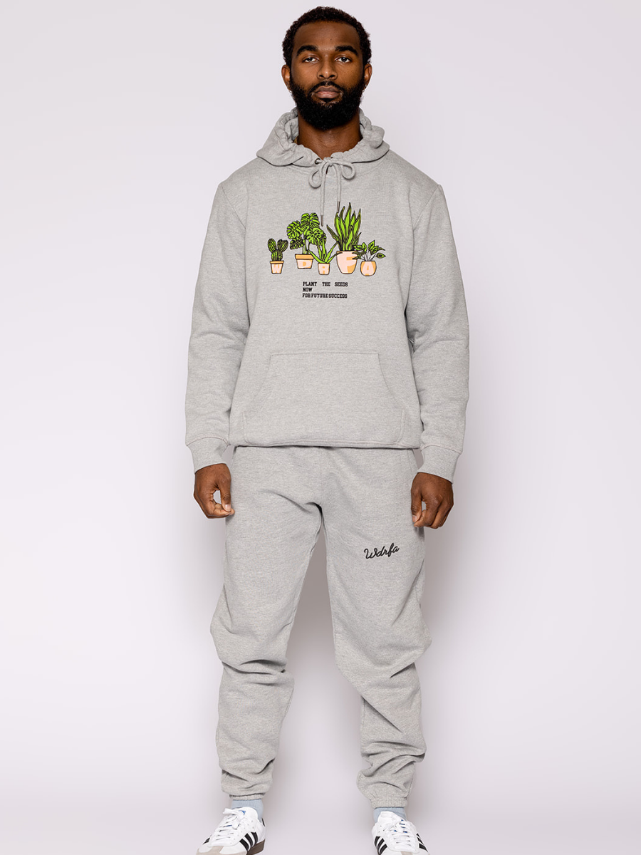 Chainstitch Script Sweatpant Heather Grey