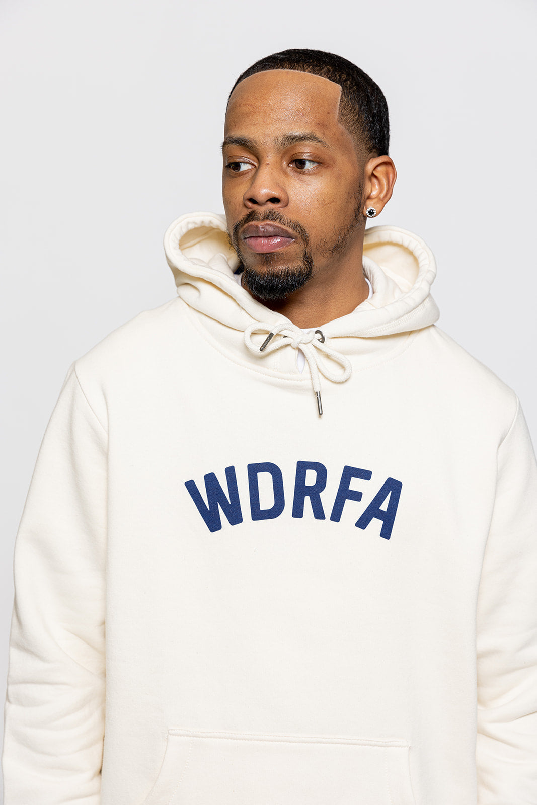 WDRFA ARCHED LOGO HOODIE - CREAM