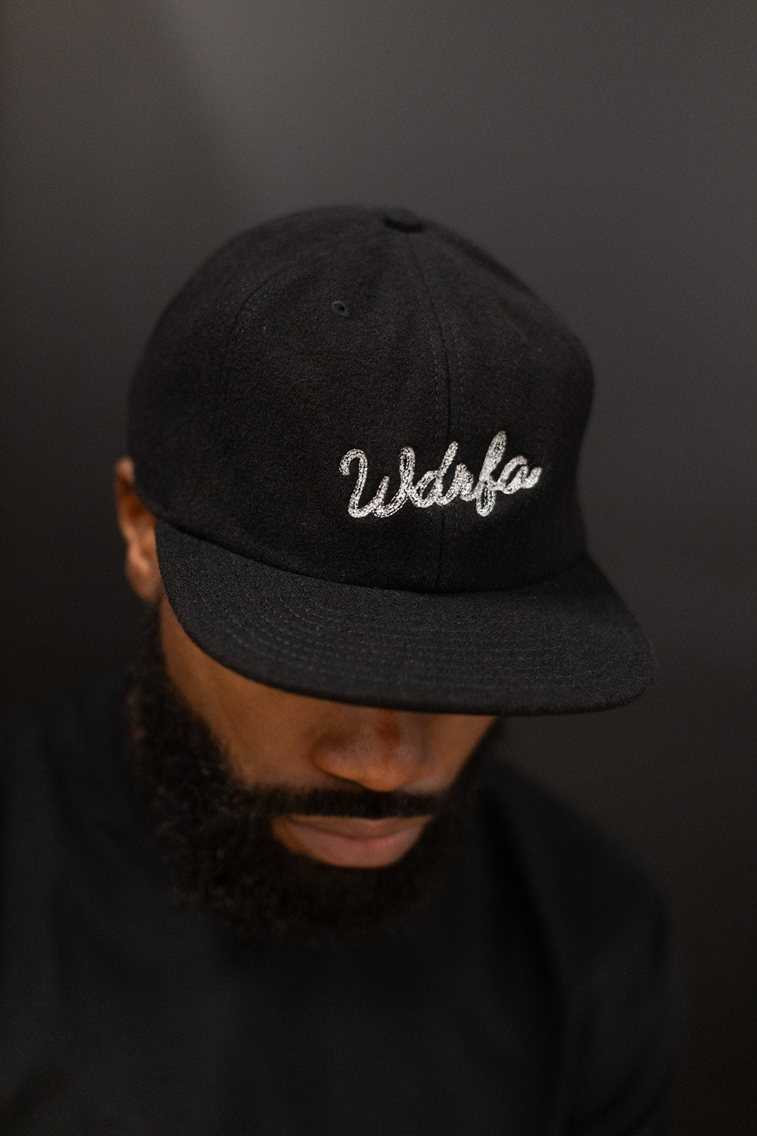 Chainstitch Script Cap Black